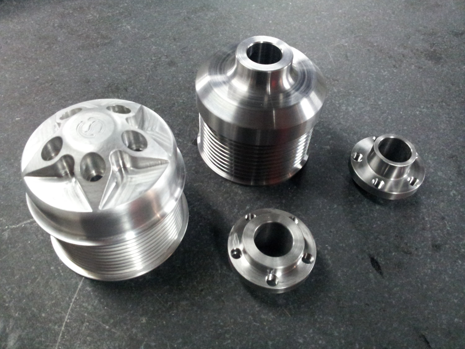 custom eaton tvs billet pulley 2pc